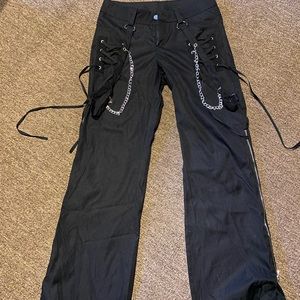 Harajuku chained and laced pants